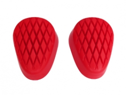 accessori moto saponette ginocchia bagnato rosse